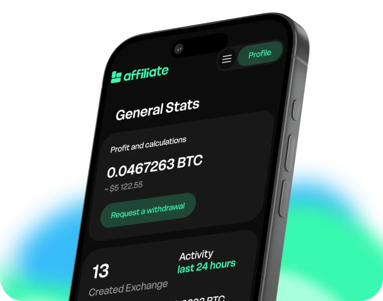 Baltex affiliate dashboard